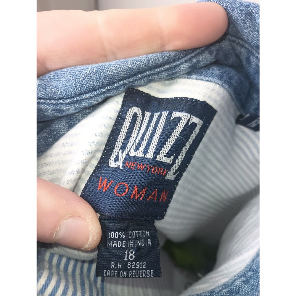 Women's Vtg Quizz Mouse Mushroom Valentines Love Embroidery Button up Collar 18 - Picture 6 of 6